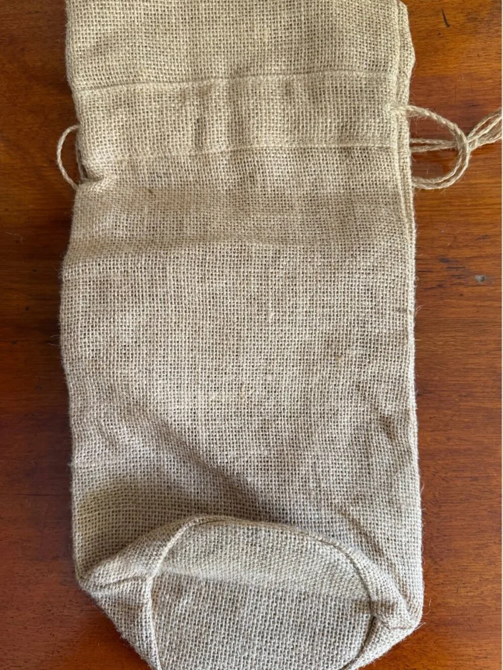 Pop Fizz Clink Burlap Wine Bottle Gift Bag NWT